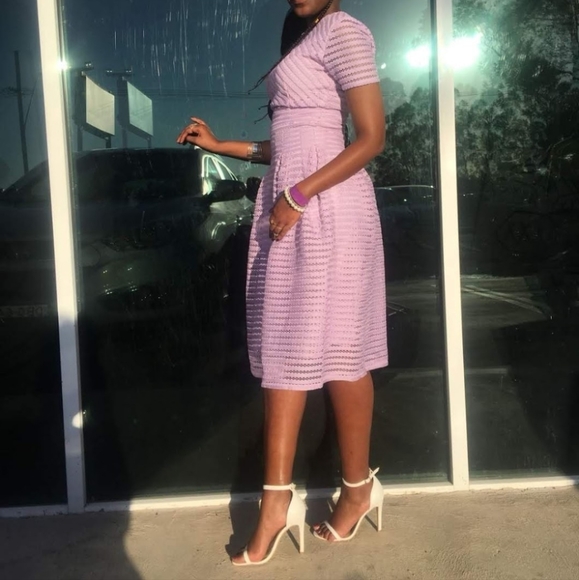 Lilac Midi Dress - Picture 4 of 5